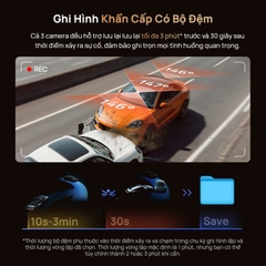 Camera Hành Trình 70mai T800 4K HDR 3 Kênh, Ghi Hình Trước Trong Và Sau Xe Định Vị và Giám Sát Từ Xa