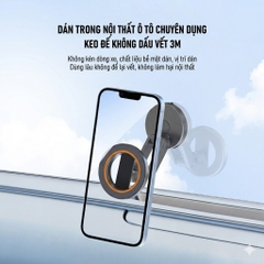 Giá Đỡ Kẹp Điện Thoại Ô Tô Từ Tính Thông Minh Cao Cấp AUTREX Dán Taplo hoặc Kính Lái Xe Hơi