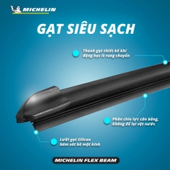 Gạt Mưa Ô Tô Cao Cấp MICHELIN Flex Beam Thân Mềm Hỗ Trợ Thay Ngàm Đa Năng Cho Hầu Hết Dòng Xe Hơi