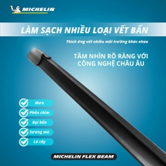 Gạt Mưa Ô Tô Cao Cấp MICHELIN Flex Beam Thân Mềm Hỗ Trợ Thay Ngàm Đa Năng Cho Hầu Hết Dòng Xe Hơi