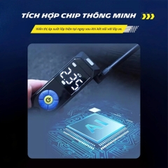 Máy Bơm Lốp Mini Cao Cấp Tự Động Ngắt MICHELIN 3325 (3321 nâng cấp) Bơm Mô tô, Xe Đạp, Xe Máy, Ô Tô