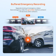 Camera Hành Trình 70mai A410 HDR Ghi Hình Trước Sau 2.5K, Giám Sát Đỗ Xe 24h, Phiên Bản QUỐC TẾ