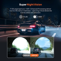 Camera Hành Trình 70mai A410 HDR Ghi Hình Trước Sau 2.5K, Giám Sát Đỗ Xe 24h, Phiên Bản QUỐC TẾ