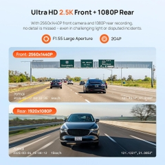 Camera Hành Trình 70mai A410 HDR Ghi Hình Trước Sau 2.5K, Giám Sát Đỗ Xe 24h, Phiên Bản QUỐC TẾ