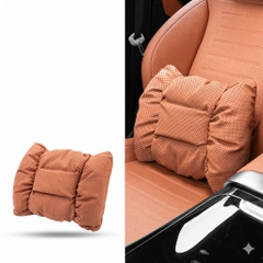 Gối Dựa Lưng Tựa Cổ Ô Tô Xe Hơi Da NAPPA Cao Cấp Thoáng Khí Chống Đau Mỏi Cổ Và Lưng phiên bản 2025