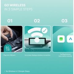 Ottocast Mini Pico - USB Chuyển Đổi CarPlay/Android Auto Không Dây Siêu Nhỏ (Hàng Chính Hãng)