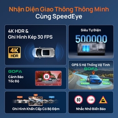 Camera Hành Trình 70mai A800SE SpeedEye 4K – Cảnh Báo Giao Thông Thông Minh, Giám Sát Toàn Diện