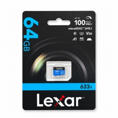 Thẻ Nhớ MicroSD Lexar 633x (32GB/64GB/128GB) Tốc Độ Cao Hỗ Trợ Ghi Hình 4K Cho Camera Hành Trình