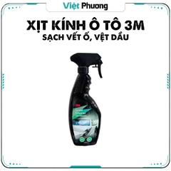 Chai Xịt Vệ Sinh Kính Ô Tô 3M Glass Cleaner 400ml Làm Sạch Vết Ố, Vệt Dầu Kính Lái, Gương Xe Hơi