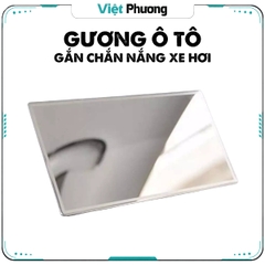Gương Trang Điểm Ô Tô Cao Cấp Bằng Thép Không Gỉ Dán Tấm Chắn Sáng hoặc Sau Ghế Xe Hơi