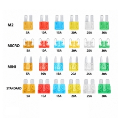 Cầu Chì Ô Tô (combo 10 cái) Tuỳ Chọn Size (Micro, M2, Mini, Standard) và Ampe (5A, 10A, 15A, 20A, 25A, 30A)