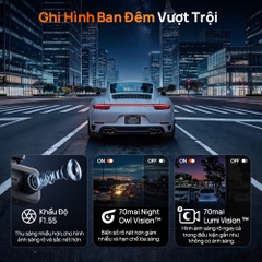Camera Hành Trình 70mai A900 4K+4K | WiFi 6, GPS, Siêu Tụ Điện