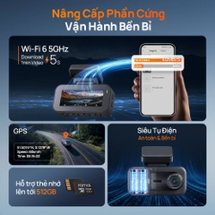 Camera Hành Trình 70mai A900 4K+4K | WiFi 6, GPS, Siêu Tụ Điện