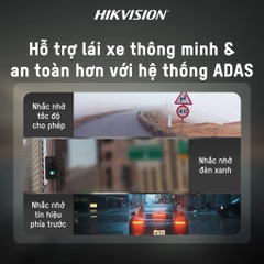 Camera Hành Trình Hikvision C8 Pro 3.5K, Ghi Hình Siêu Nét, Hỗ Trợ ADAS, GPS, Wifi 5, 4G Chính Hãng
