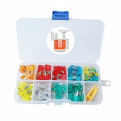 Hộp 120 Cầu Chì Dự Phòng cho Ô Tô, Xe Hơi, Xe Máy, Xe Tải (nhiều kích cỡ)