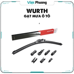 Gạt Mưa Ô Tô WURTH Flat Blade Max Thân Mềm CAO CẤP Hỗ Trợ Thay Ngàm Đa Năng Cho Hầu Hết Dòng Xe Hơi