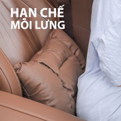 Gối Dựa Lưng Tựa Cổ Ô Tô Xe Hơi Da NAPPA Cao Cấp Thoáng Khí Chống Đau Mỏi Cổ Và Lưng phiên bản 2025