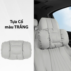Gối Dựa Lưng Tựa Cổ Ô Tô Xe Hơi Da NAPPA Cao Cấp Thoáng Khí Chống Đau Mỏi Cổ Và Lưng phiên bản 2025