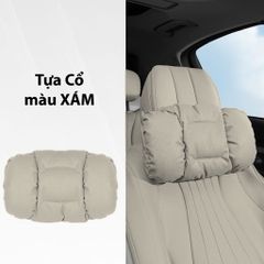 Gối Dựa Lưng Tựa Cổ Ô Tô Xe Hơi Da NAPPA Cao Cấp Thoáng Khí Chống Đau Mỏi Cổ Và Lưng phiên bản 2025