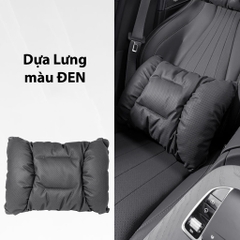 Gối Dựa Lưng Tựa Cổ Ô Tô Xe Hơi Da NAPPA Cao Cấp Thoáng Khí Chống Đau Mỏi Cổ Và Lưng phiên bản 2025
