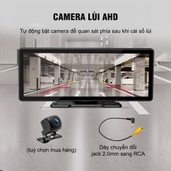 Màn Hình Ô Tô 10.26 inch IPS Hỗ Trợ Kết Nối Carplay / Android Không Dây Tích Hợp Camera Lùi AHD