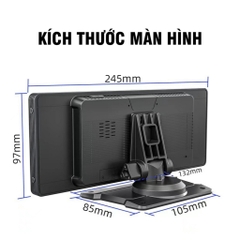 Màn Hình Ô Tô 10.26 inch IPS Hỗ Trợ Kết Nối Carplay / Android Không Dây Tích Hợp Camera Lùi AHD