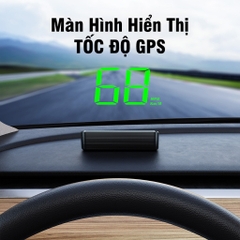 Màn Hình Hiển Thị Tốc Độ HUD W1 / M2 (GPS, nguồn USB) Dùng Cho Mọi Dòng Ô Tô Xe Hơi - Phiên Bản 2025