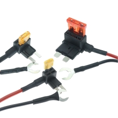 Tẩu Phụ Kèm Dây Nối Lấy Điện Từ Cầu Chì Xe Hơi Ô Tô Cấp Nguồn Cho Camera Hành Trình, Máy Bơm Lốp, ..