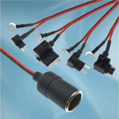 Tẩu Phụ Kèm Dây Nối Lấy Điện Từ Cầu Chì Xe Hơi Ô Tô Cấp Nguồn Cho Camera Hành Trình, Máy Bơm Lốp, ..