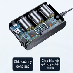 Tẩu Sạc Điện Thoại Ô tô Mở Rộng AUTREX C28 Cao Cấp (3 tẩu tròn, 2 USB, 1 QC 3.0 18W, 1 Type-C PD30W)