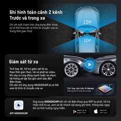 Camera Hành Trình HIKVISION V200 / V300 3 Kênh Ghi Hình Trước, Trong Cabin và Sau Xe Hỗ Trợ 4G, ADAS
