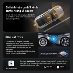 Camera Hành Trình HIKVISION V200 / V300 3 Kênh Ghi Hình Trước, Trong Cabin và Sau Xe Hỗ Trợ 4G, ADAS