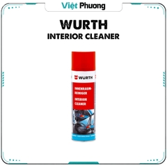 Dung Dịch Vệ Sinh Nội Thất Hoạt Tính Wurth Interior Cleaner Dạng Bọt Cho Ghế Da, Taplo, Trần Nỉ, ..