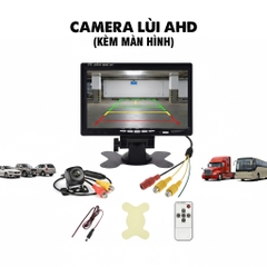 Camera Lùi AHD Kèm Màn Hình Rời 7inch Sử Dụng Điện 12 - 24V, Lắp Cho Mọi Dòng Xe Hơi, Ô Tô, Xe Tải