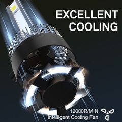 Đèn LED Ô Tô Cao Cấp AUTREX X20 Siêu Sáng Ánh Sáng Trắng 6000K Chân H1 H3 H4 H7 H11 9005 9006 9012