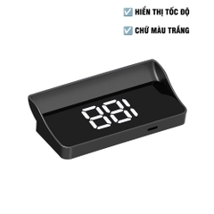 Màn Hình Hiển Thị Tốc Độ HUD W1 / M2 (GPS, nguồn USB) Dùng Cho Mọi Dòng Ô Tô Xe Hơi - Phiên Bản 2025