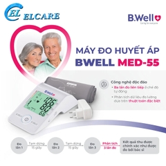 Máy Đo Huyết Áp BWell Swiss MED-55 Nhập Khẩu Thụy Sỹ