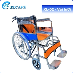 Xe Lăn Khung Thép Mạ Crom Gấp Gọn, Có Phanh Tay - XL-02