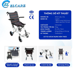 Xe Lăn Du Lịch Gấp Gọn OROMI DY019001