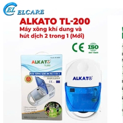 ALKATO TL-200 Máy Xông Khí Dung Và Hút Dịch 2 Trong 1  ( mẫu mới)