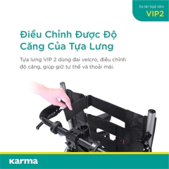 Xe Lăn Cao Cấp Đài Loan Karma VIP2- Hỗ Trợ Ngả Nằm Giúp Chăm Sóc Toàn Diện