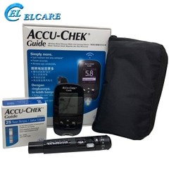 Máy đo đường huyết Accucheck Guide chính hãng tặng 25 que thử và 25 kim