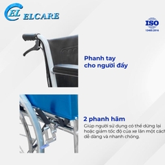 Xe Lăn Có Bô Vệ Sinh, Có Phanh , ALK958LC- 46