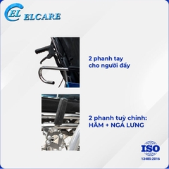 Xe Lăn Có Bô, Ngả Nằm -  OROMI ALK952LBC-46