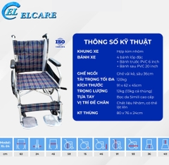 Xe Lăn Hợp Kim Nhôm Gấp Gọn XL-24
