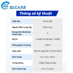 Máy Hút Ẩm Oromi H2105 Máy Hút Ẩm Không Khí Mini