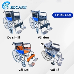 Xe Lăn Khung Thép Mạ Crom Gấp Gọn, Có Phanh Tay - XL-02