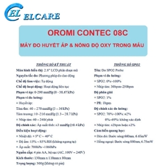 Máy Đo Huyết Áp và Nồng Độ Oxy OROMI Contec 08C