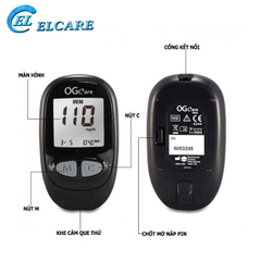 Máy Đo Đường Huyết OGCare Nhập Ý tặng 25 Que Thử Và 25 Kim