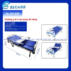 Giường Y Tế 4 Tay Quay Đa Năng - ZL-FH-Z01 New